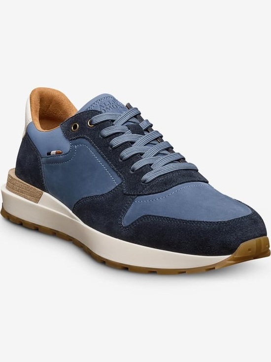Allen Edmonds Other - Allen Edmonds Lionel Sneaker Navy Sea Suede Size 9